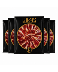 1/2 Kg. JAMÓN IBÉRICO BELLOTA 100% NATURAL CORTADO A CUCHILLO EN 5 SOBRES
