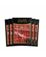 1/2KG JAMÓN DE BELLOTA PREMIUM 100% IBÉRICO LONCHEADO - PACK DE  5 SOBRES 4 AÑOS DE CURACIÓN