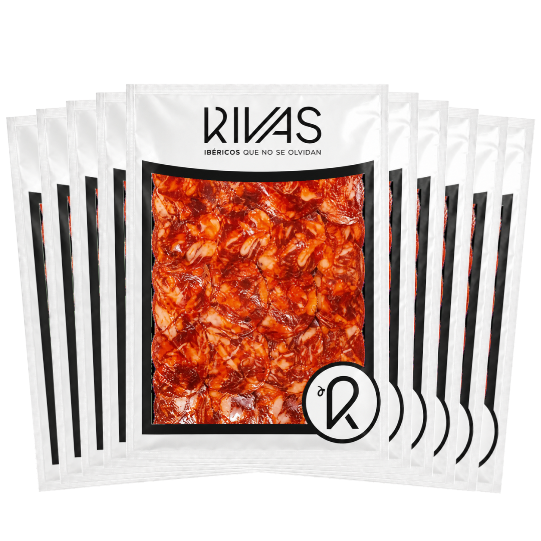 1 KG. CHORIZO IBÉRICO TIPICO DE SALAMANCA LONCHEADOS EN SOBRES DE 10