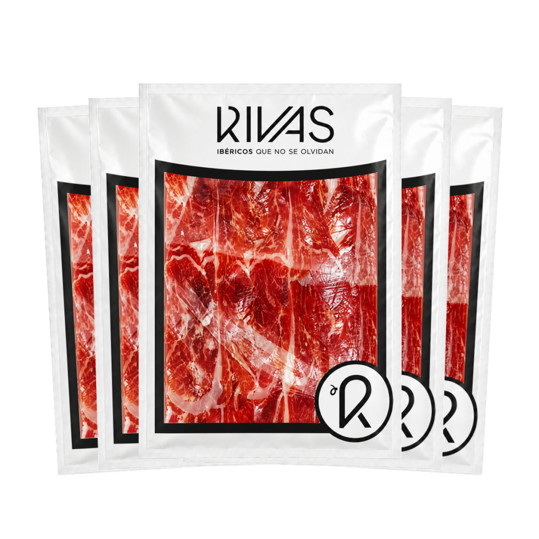 1/2 KG. JAMÓN IBÉRICO SELECCIÓN +24 MESES LONCHEADO EN 5 SOBRES