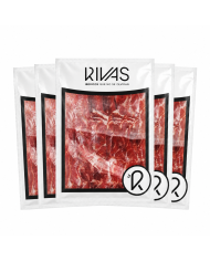 JAMÓN RIVAS 100% IBÉRICO CEBO DE CAMPO LONCHEADO EN 5 SOBRES