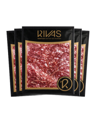 1/2 Kg. SALCHICHÓN BELLOTA IBÉRICO RSV (GUIJUELO) LONCHEADO EN 5 SOBRES