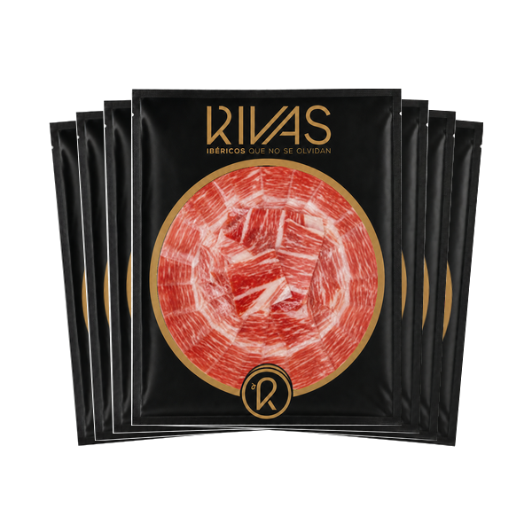 5+2 LONCHEADO JAMON IBÉRICO BELLOTA CORTE TRADICIONAL. ( 7 sobres al precio de 5 ).