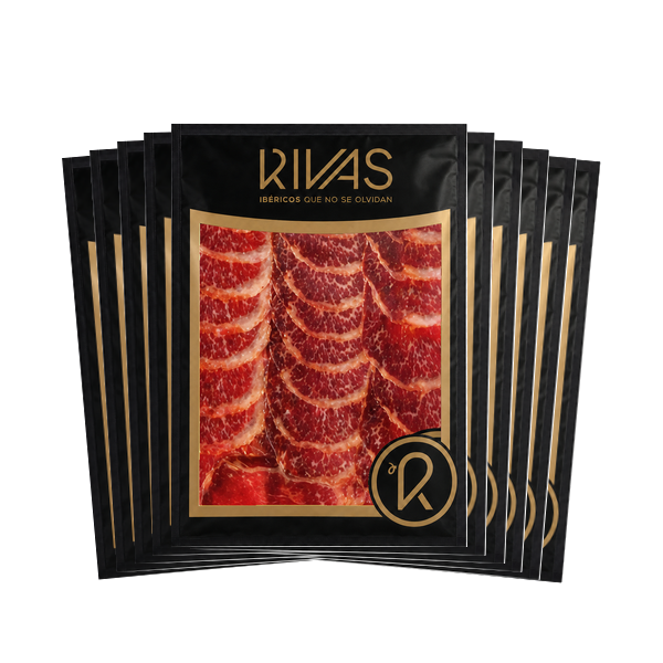 1Kg. Lomo de bellota iberico (Guijuelo) loncheado 10 sobres de 100Grs.