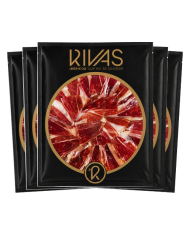 1/2 Kg. PALETA RIVAS IBÉRICA ETIQUETA NEGRA PREMIUM CORTADA A CUCHILLO EN 5 SOBRES