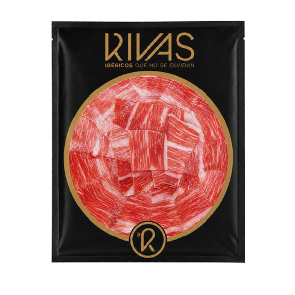 90 GRS. JAMON BELLOTA 100% IBERICO CORTE TRADICIONAL (VETEADO PREMIUM) EXCELENTE Y LIMITADO