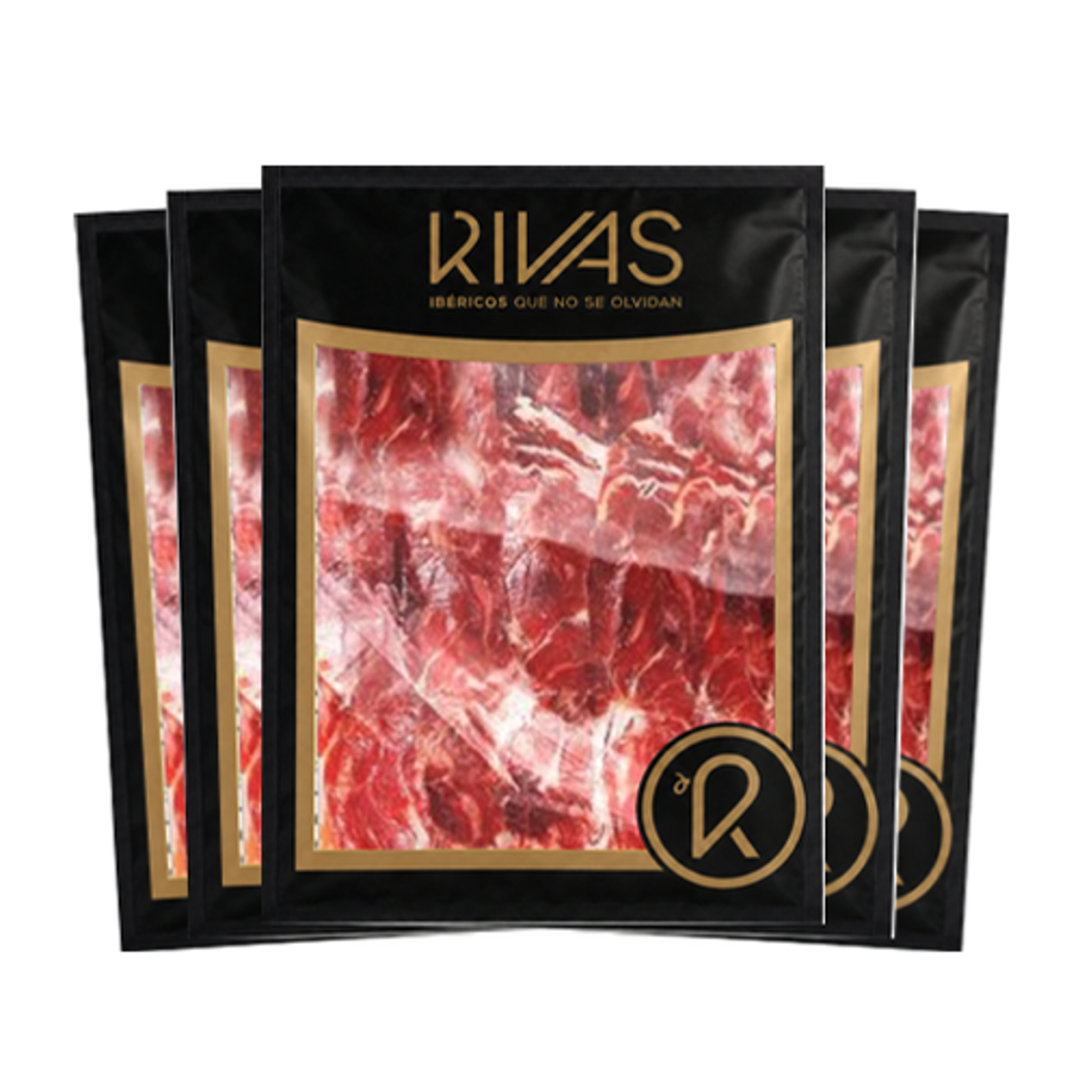 1/2 KG. PALETA BEHER ETIQUETA ORO 100% IBÉRICA LONCHEADA EN SOBRES DE 5