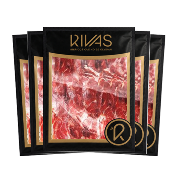 1/2 KG. PALETA BEHER ETIQUETA ORO 100% IBÉRICA LONCHEADA EN SOBRES DE 5