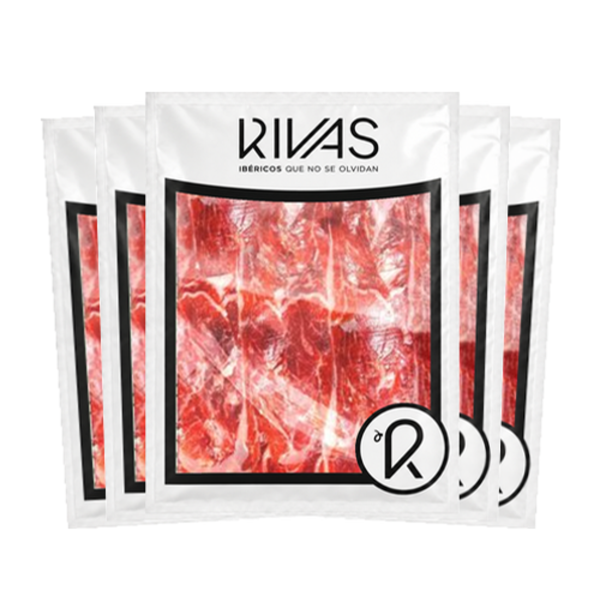 1/2 KG. JAMÓN BEHER ETIQUETA ROJA 100% IBÉRICO LONCHEADO EN SOBRES DE 5