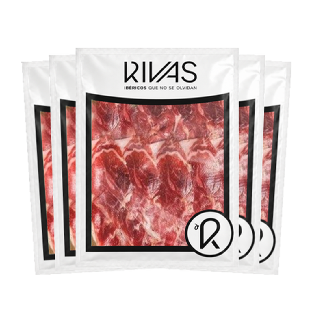 LONCHEADO DE JAMÓN 100% NATURAL RESERVA RIVAS + 3 AÑOS SALAMANCA 1/2 KG 5 SOBRES DE 100GRS