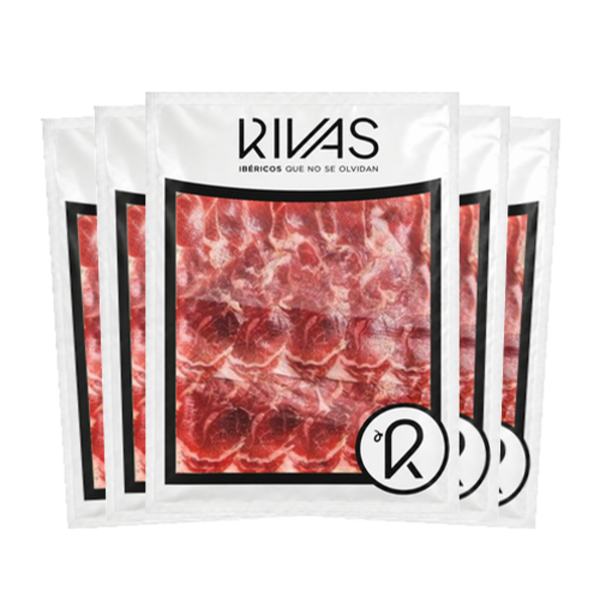 LONCHEADO DE PALETA 100% NATURAL RESERVA RIVAS + 2 AÑOS SALAMANCA1/2 KG 5 SOBRES DE 100GRS