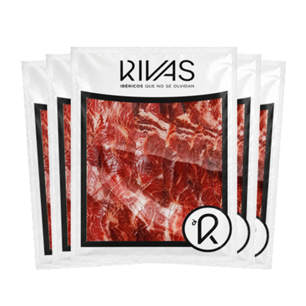 PALETA RIVAS 100% IBÉRICA CEBO LONCHEADA EN 5 SOBRES