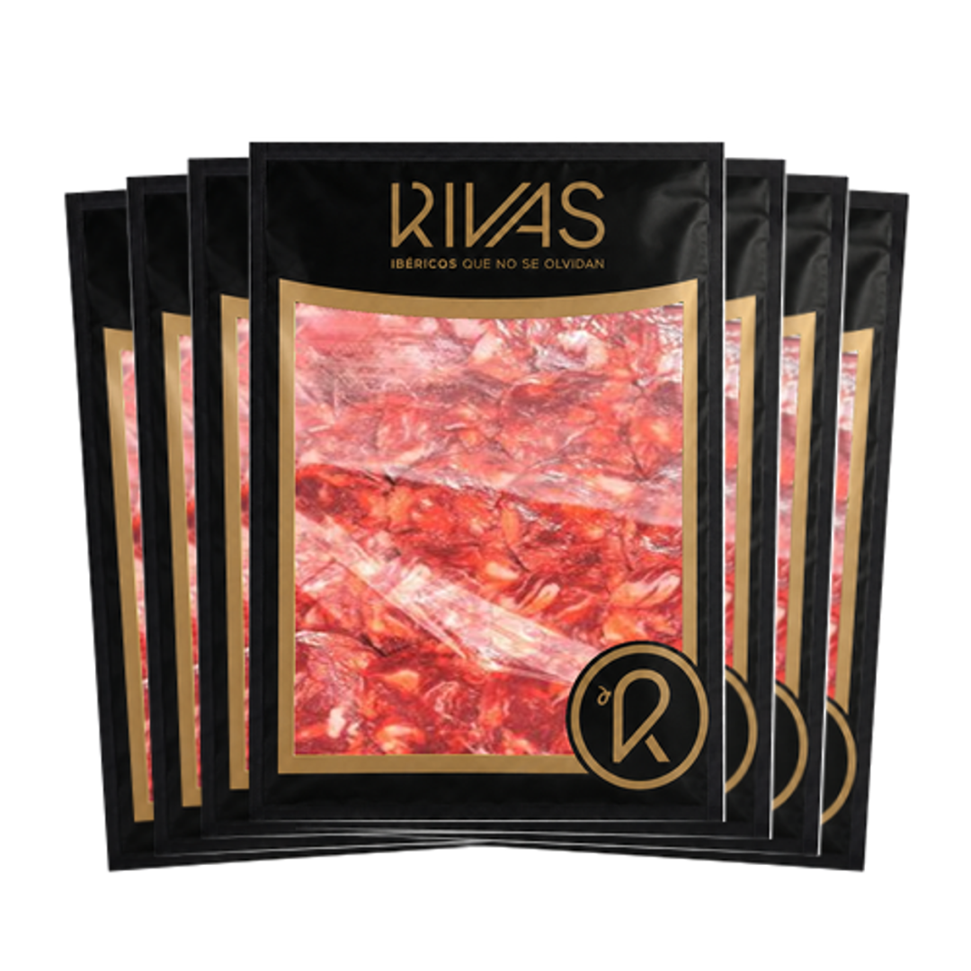 5+2 CHORIZO BEHER BELLOTA 100% IBERICO ( 7 sobres al precio de 5 ).