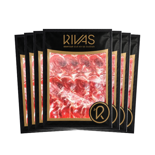 5+2 Loncheado Jamon Ibérico Bellota. ( 7 sobres al precio de 5 ).