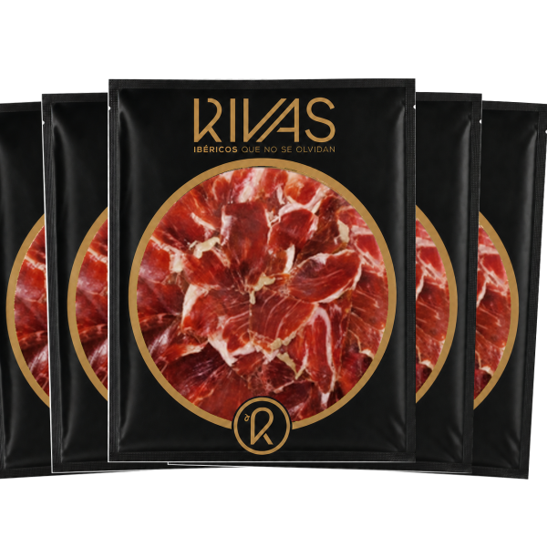 5 UNIDADES DE PALETA RIVAS ET. NEGRA 100% NATURAL PRESENTADA EN PLATO