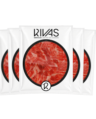 5 UNIDADES DE PALETA RIVAS IBÉRICA CEBO CAMPO 50% RAZA IBÉRICA PRESENTADA EN PLATO
