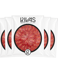 5 UNIDADES DE SALCHICHÓN RIVAS DE BELLOTA 100% NATURAL PRESENTADO EN PLATO