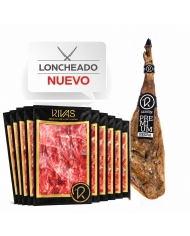 JAMÓN RIVAS BELLOTA 100% IBÉRICO PURO PREMIUM NATURAL 54MESES DE CURACIÓN LONCHEADO