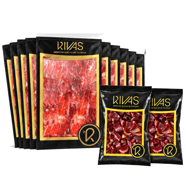 JAMÓN LONCHEADO DE BELLOTA IBÉRICO 100% RAZA IBÉRICA +5 AÑOS DE CURACIÓN