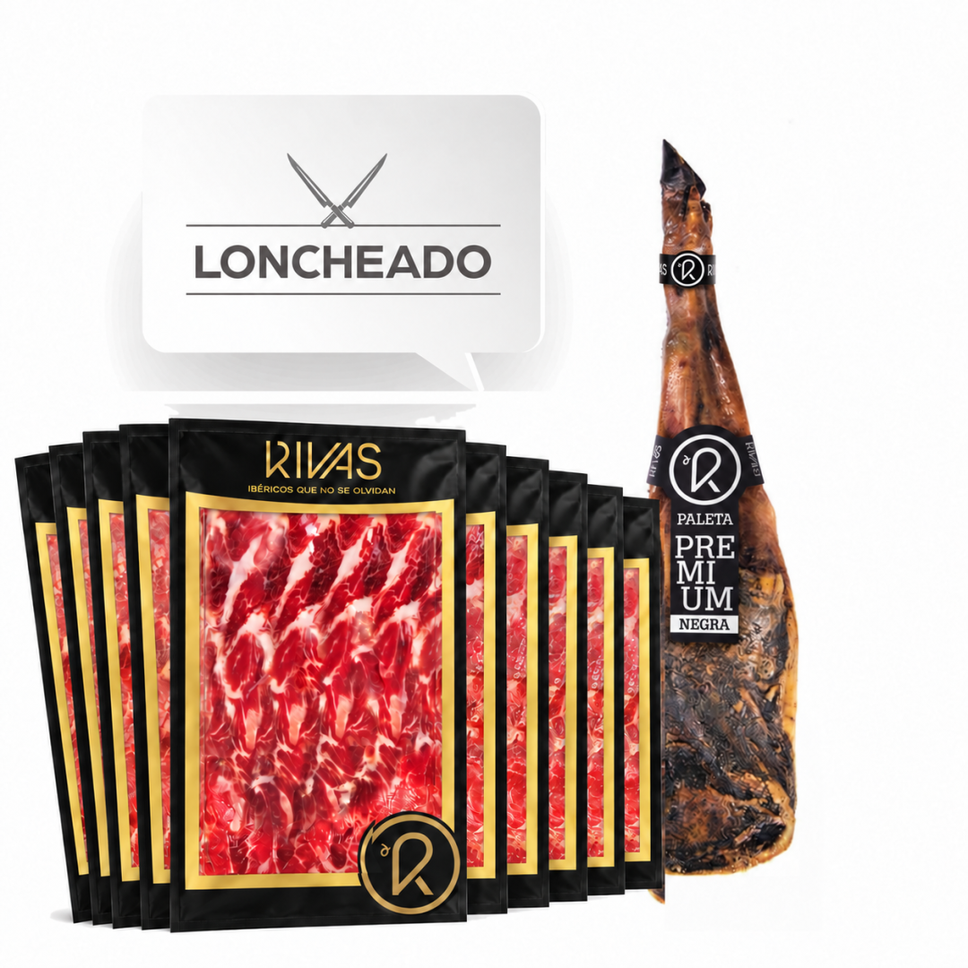PALETA DE BELLOTA IBÉRICA 75% RAZA IBÉRICA PREMIUM EDICIÓN LIMITADA Y NUMERADA (LONCHEADO).
