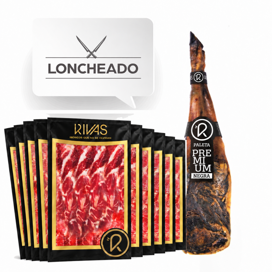 PALETA DE BELLOTA IBÉRICA 75% RAZA IBÉRICA PREMIUM EDICIÓN LIMITADA Y NUMERADA (LONCHEADO).