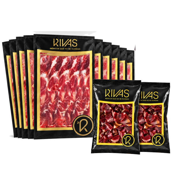 PALETA RIVAS BELLOTA 100% IBÉRICA PURA PREMIUM +36 MESES LONCHEADA