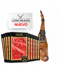 JAMON DE BELLOTA IBERICO 50% RAZA IBÉRICA 100% NATURAL PREMIUM (LONCHEADO)