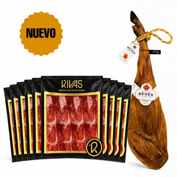 JAMÓN BEHER DE BELLOTA 100% IBÉRICO PATA NEGRA LONCHEADO