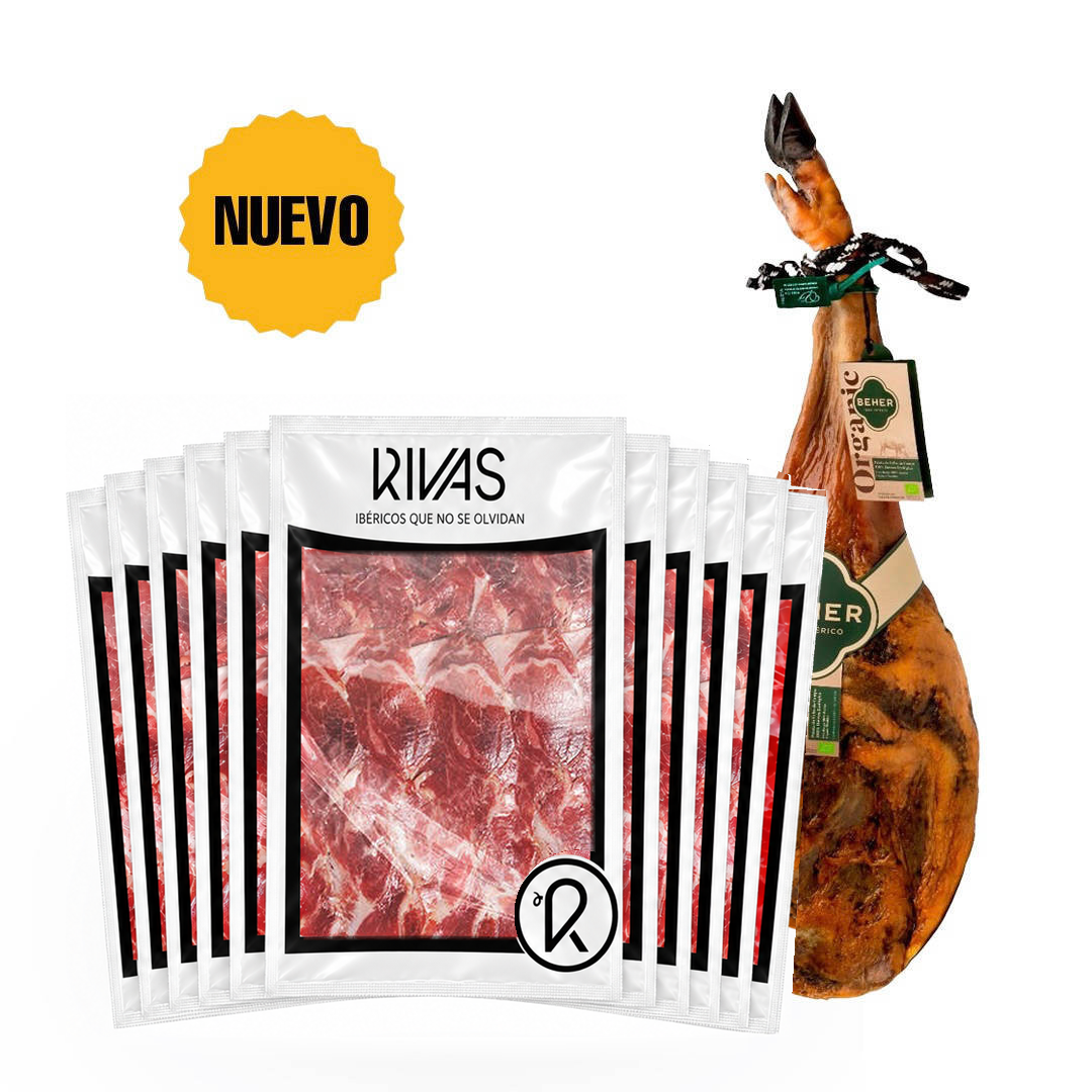 PALETA BEHER ECOLÓGICA DE CEBO DE CAMPO 100% IBÉRICA LONCHEADA