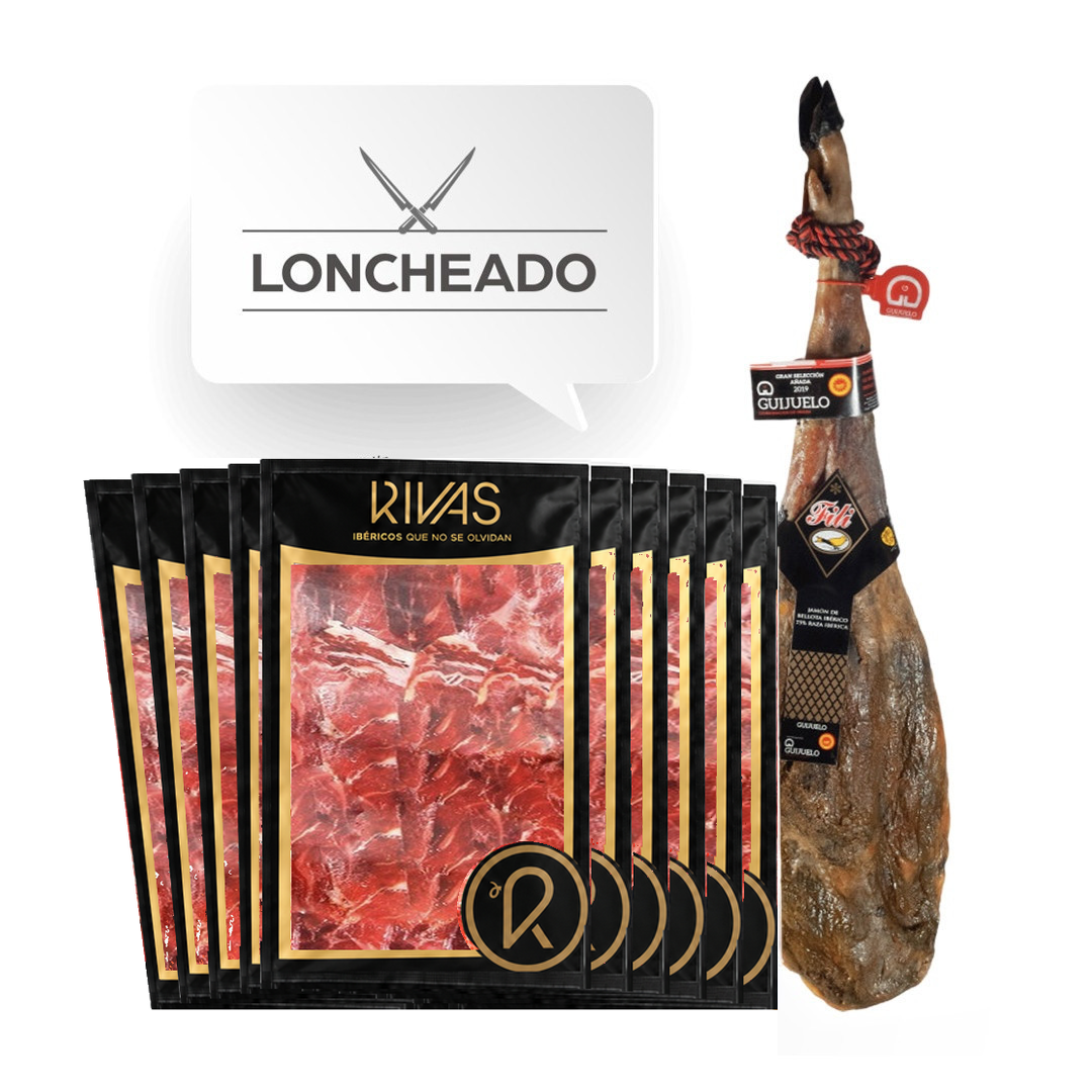 JAMÓN DE BELLOTA IBÉRICO 50% RAZA IBÉRICA - FILI (LONCHEADO)