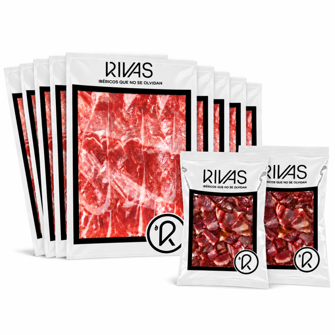 PALETA DE CEBO DE CAMPO 100% IBÉRICA LOS CHANETES +30 MESES DE CURACIÓN - (LONCHEADA)