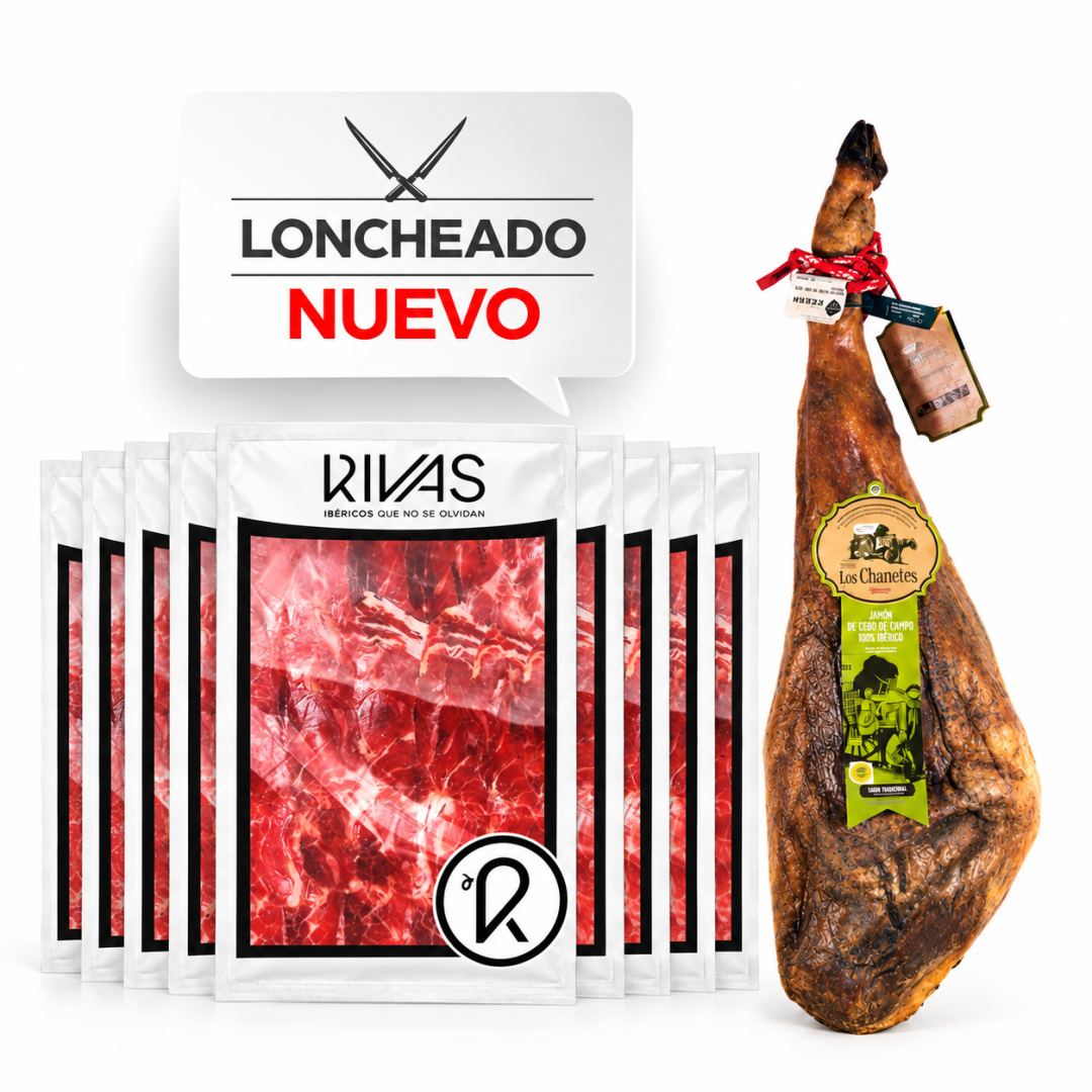 JAMÓN DE CEBO DE CAMPO 100% IBÉRICO +3 AÑOS DE CURACIÓN - (LONCHEADO)