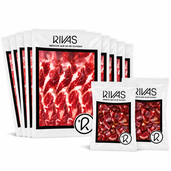 PALETA DE CEBO DE CAMPO 100% IBÉRICA LOS CHANETES + 30 MESES DE CURACIÓN - LONCHEADA