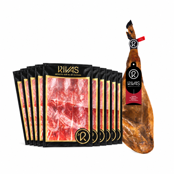 JAMON DE BELLOTA IBERICO 75% RAZA IBÉRICA GRAN RESERVA D.O. SALAMANCA (LONCHEADO)