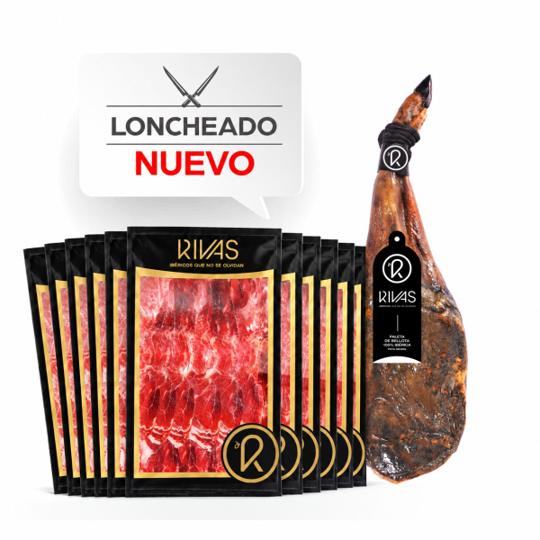 PALETA DE BELLOTA 100% IBÉRICA PREMIUM 100% NATURAL (2 MONTANERAS) (LONCHEADA)