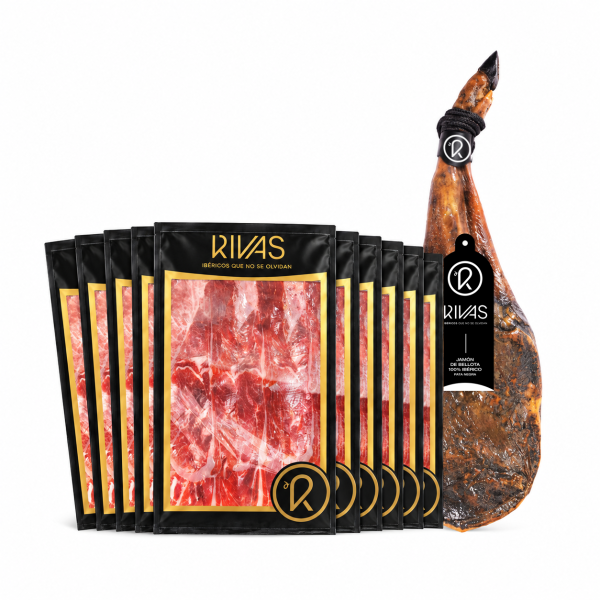 JAMÓN LONCHEADO DE BELLOTA RIVAS GRAN RESERVA 100% NATURAL