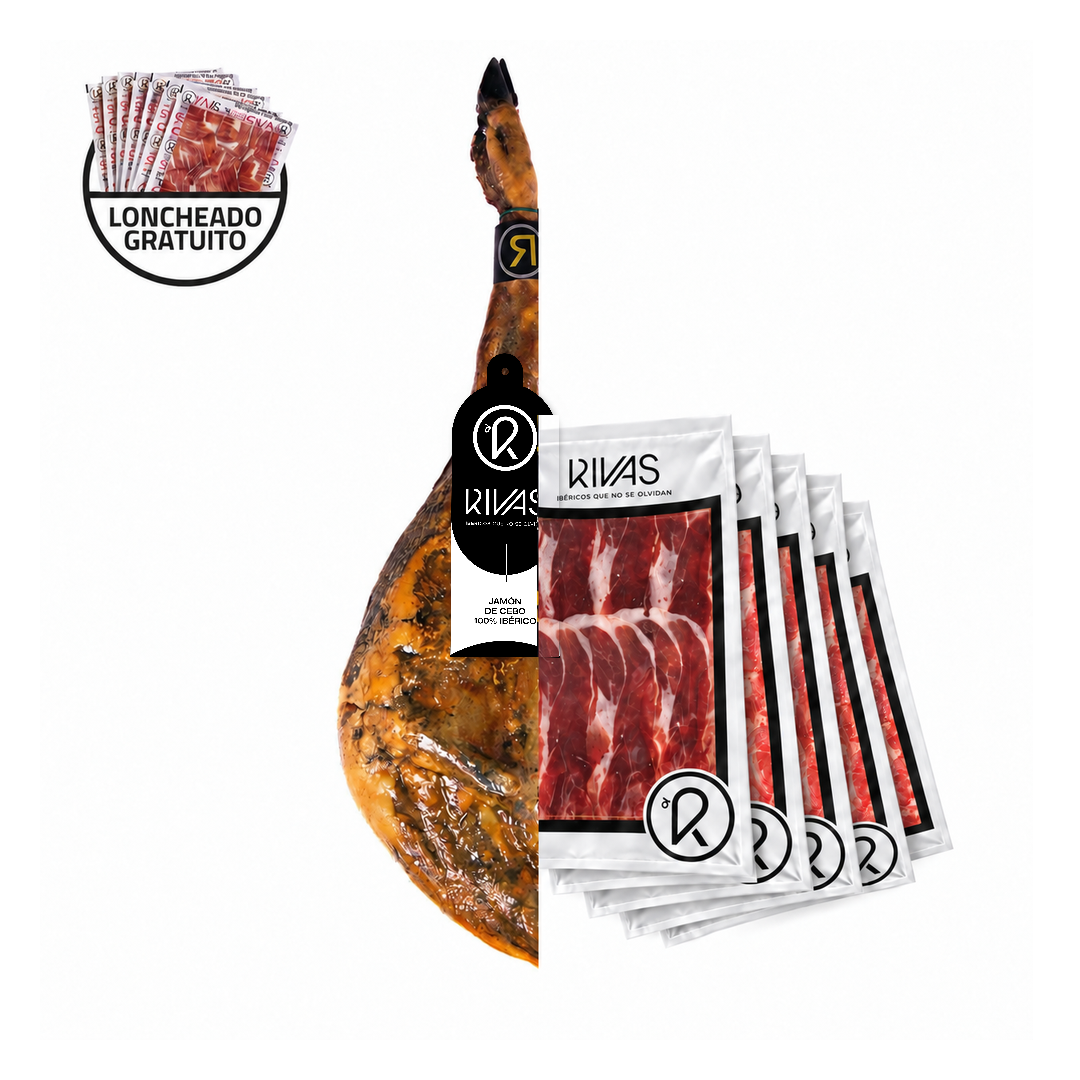 1 KG JAMÓN IBERICO DE CEBO LONCHEADO EN PAQUETES DE 100GRS