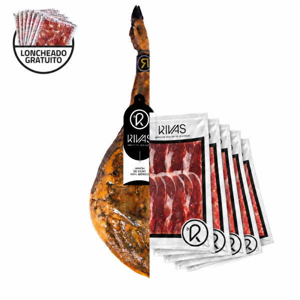 1 KG JAMÓN IBERICO DE CEBO LONCHEADO EN PAQUETES DE 100GRS