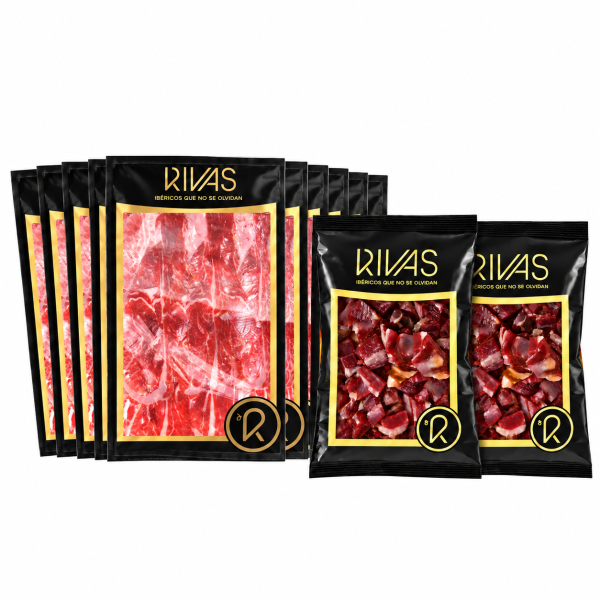 JAMÓN RIVAS ETIQUETA NEGRA 100% NATURAL PREMIUM (LONCHEADO)