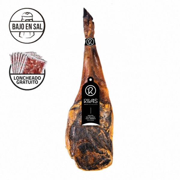 PALETA DE BELLOTA IBÉRICA 100% RAZA IBÉRICA RIVAS PREMIUM (2 MONTANERAS) ED. LIMITADA Y NUM.