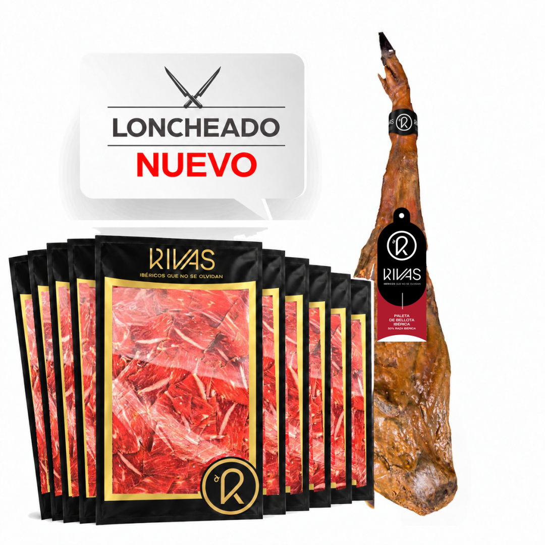 JAMON DE BELLOTA IBERICO 50% RAZA IBÉRICA 100% NATURAL PREMIUM (LONCHEADO)