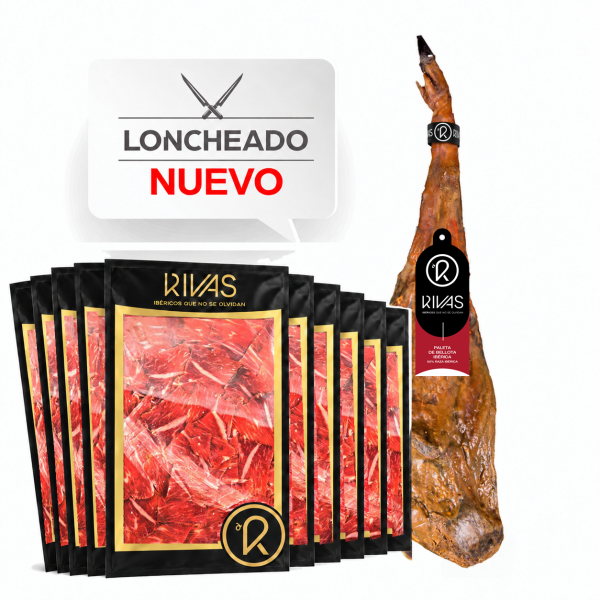 JAMON DE BELLOTA IBERICO 50% RAZA IBÉRICA 100% NATURAL PREMIUM (LONCHEADO)