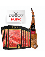 JAMON DE BELLOTA IBERICO 50% RAZA IBÉRICA 100% NATURAL PREMIUM (LONCHEADO)