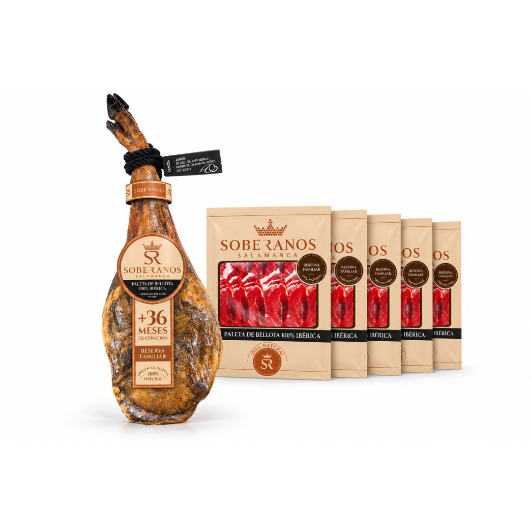 PALETA DE BELLOTA 100% IBÉRICA  SOBERANOS - LONCHEADA