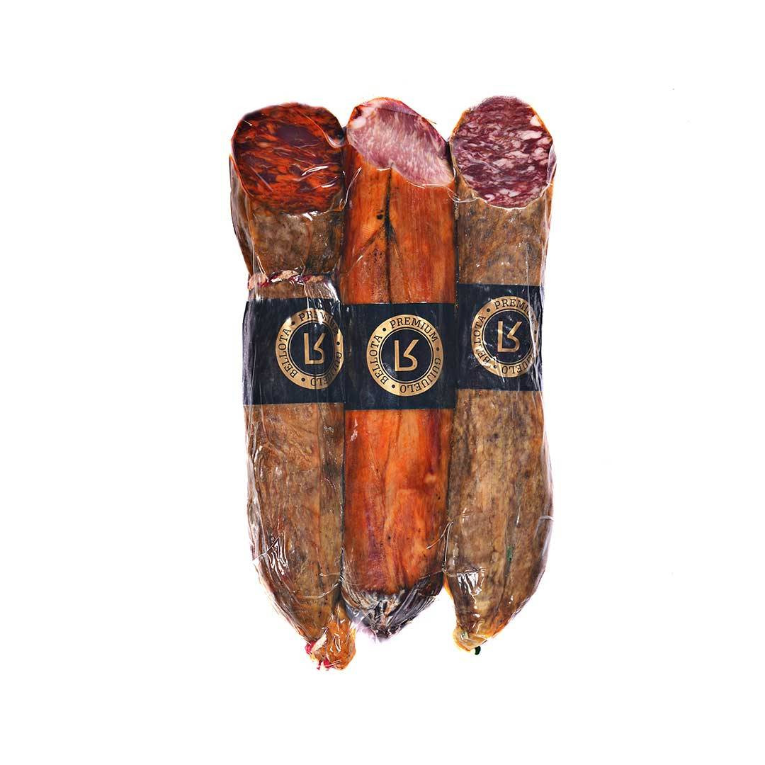 PACK TRIO BELLOTA 100% IBERICO NATURAL PREMIUN GUIJUELO