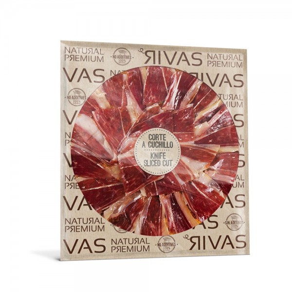 JAMON 100% NATURAL CORTE A CUCHILLO  90-100Grs