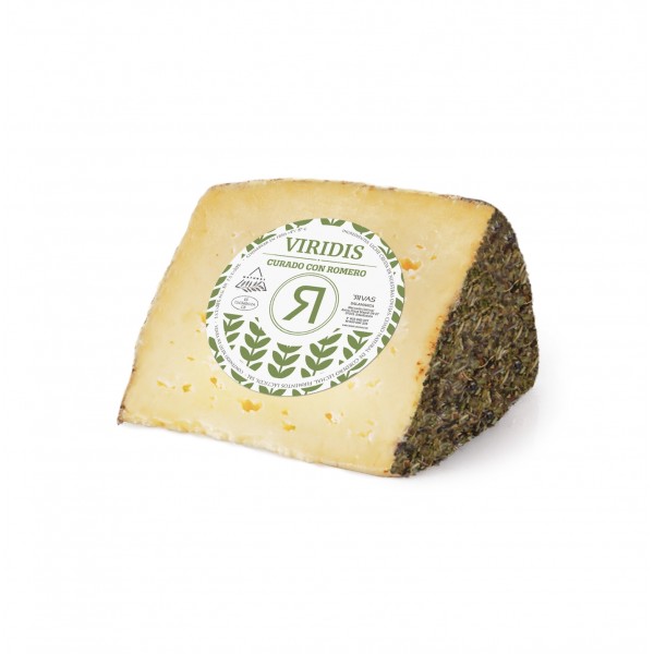 CUÑA QUESO VIRIDIS DE OVEJA GRAN RSV CON ROMERO LECHE CRUDA 100% NATURAL