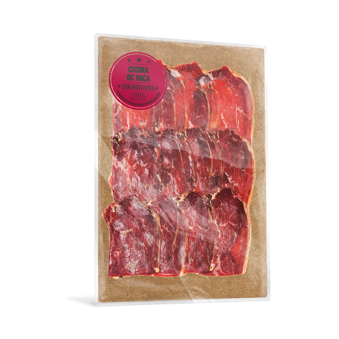CECINA DE VACUNO MAYOR 100 % NATURAL GRAN RESERVA SIN CONSERVANTES NI ADITIVOS (90GRS)
